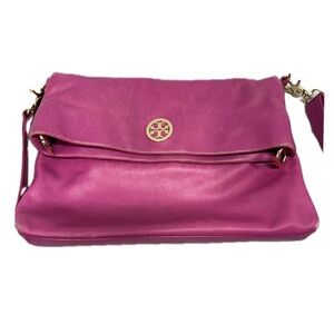 Tory Burch Dena Foldover Leather Crossbody